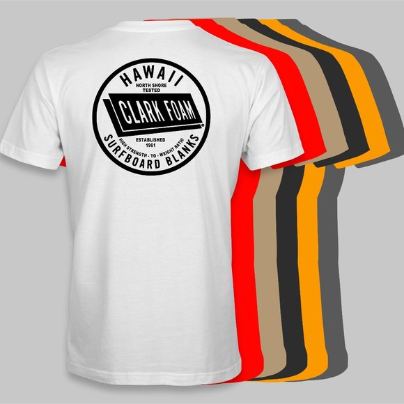 Shirts | New Clark Foam Surfboard Blanks Retro Tshirt | Poshmark